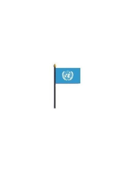 United Nations 4" x 6" Mounted Flags