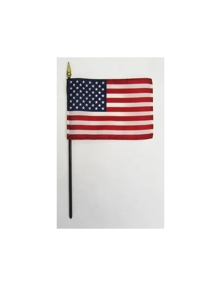 United States 4" x 6" Mounted Flags