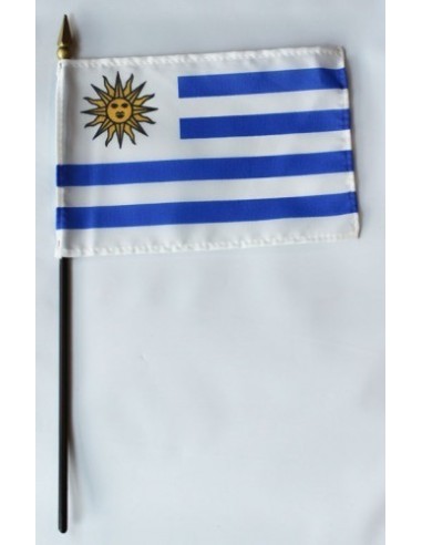 Uruguay Mounted Flags 4" x 6"| Buy Online Now