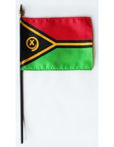 Vanuatu Mounted Flags 4" x 6"| Buy Online Now