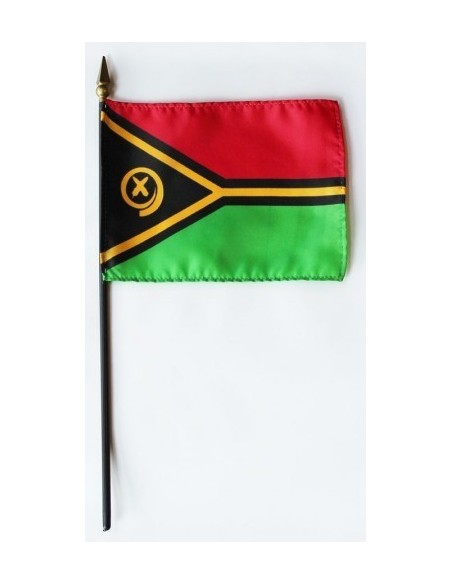 Vanuatu 4" x 6" Mounted Flags