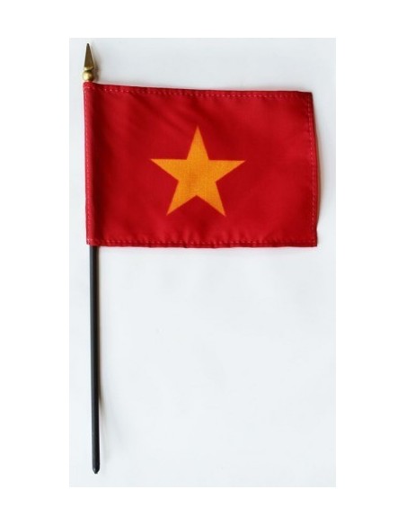 Vietnam 4" x 6" Mounted Flags