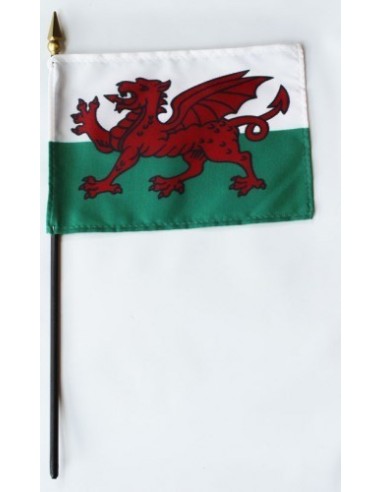 Wales Mounted Flags 4" x 6"| Buy Online Now