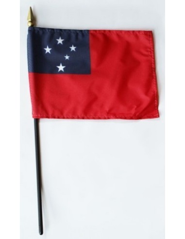 Western Samoa Mounted Flags 4" x 6"| Buy Online Now