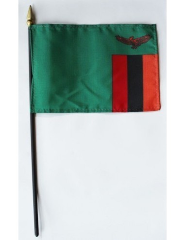 Zambia Mounted Flags 4" x 6"| Buy Online Now