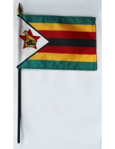 Zimbabwe Mounted Flags 4" x 6"| Buy Online Now