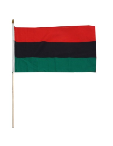 African-American Mounted Flag 12" x 18"| Buy Online Now