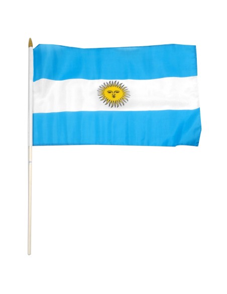 Argentina 12" x 18" Mounted Flag