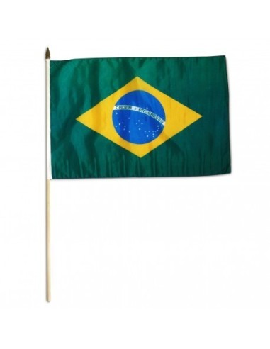 Brazil Mounted Flag 12" x 18"| Buy Online Now