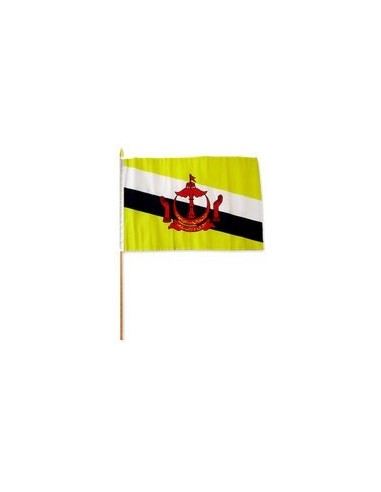 Brunei Mounted Flag 12" x 18"| Buy Online Now