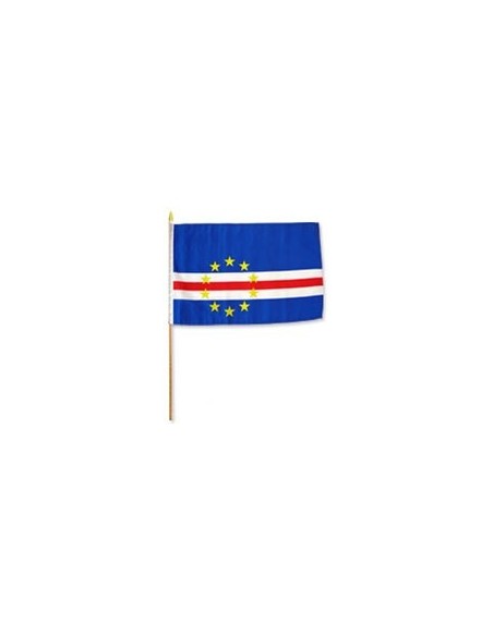 Cape Verde 12" x 18" Mounted Flag