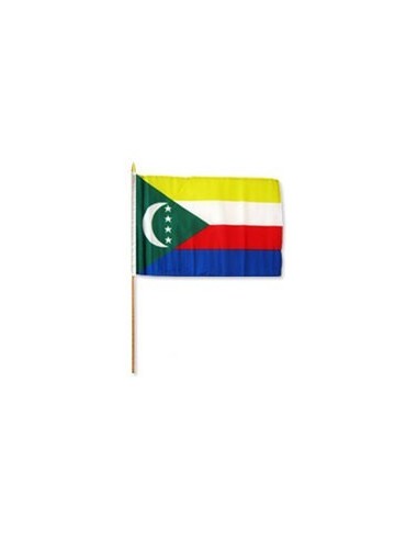 Comoros Mounted Flag 12" x 18"| Buy Online Now