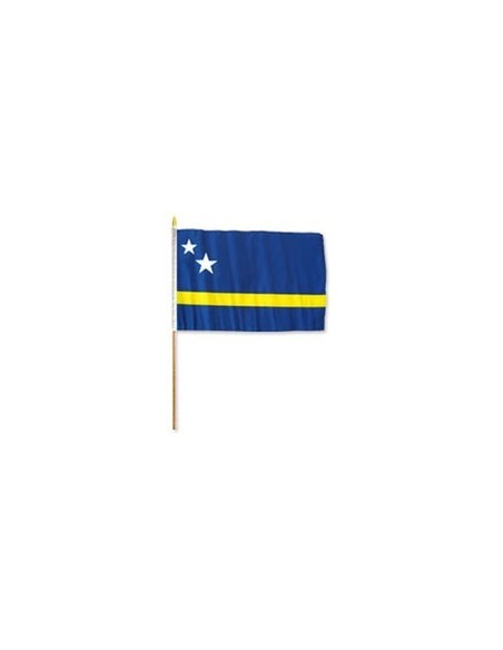 Curacao 12" x 18" Mounted Flag