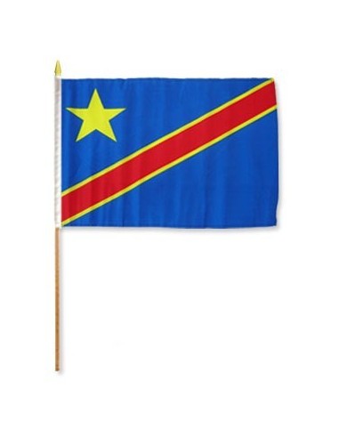 Dem Republic of Congo Mounted Flag 12" x 18"| Buy Online Now