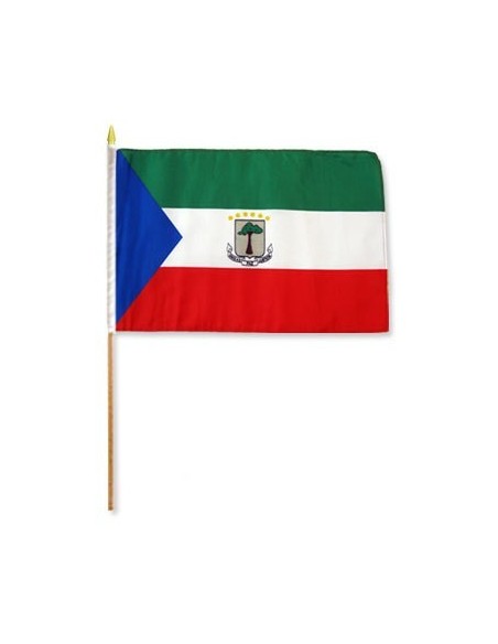 Equatorial Guinea 12" x 18" Mounted Flag