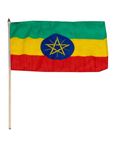 Ethiopia Mounted Flag 12" x 18"| Buy Online Now