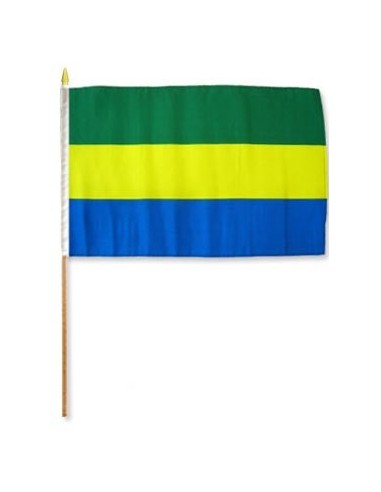 Gabon Mounted Flag 12" x 18"| Buy Online Now