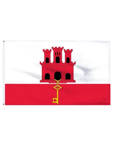 Gibraltar 2' x 3' Indoor International Polyester Flag | Buy Online