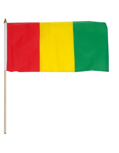 Guinea Mounted Flag 12" x 18"| Buy Online Now