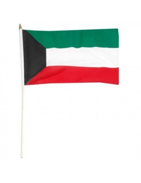 Kuwait 12" x 18" Mounted Flag