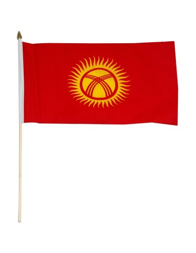 Kyrgyzstan Mounted Flag 12" x 18"| Buy Online Now