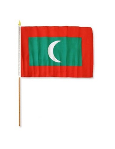 Maldives Mounted Flag 12" x 18"| Buy Online Now