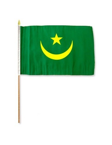 Mauritania Mounted Flag 12" x 18"| Buy Online Now