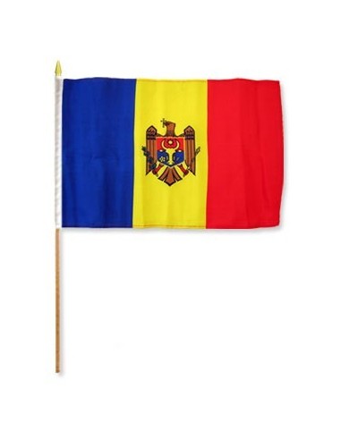 Moldova Mounted Flag 12" x 18"| Buy Online Now