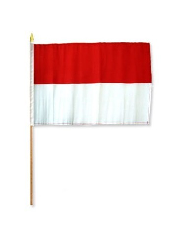 Monaco 12" x 18" Mounted Flag