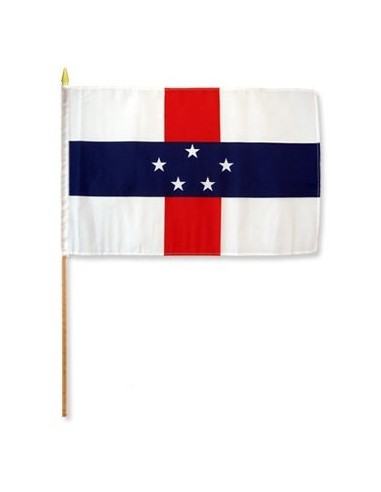 Netherlands Antilles Mounted Flag 12" x 18"| Buy Online Now