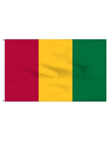 Guinea 2' x 3' Indoor International Polyester Flag | Buy Online