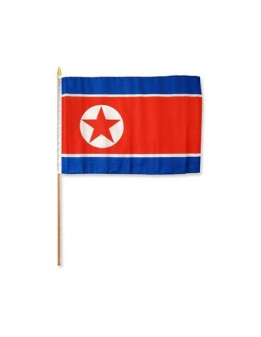 North Korea Mounted Flag 12" x 18"| Buy Online Now