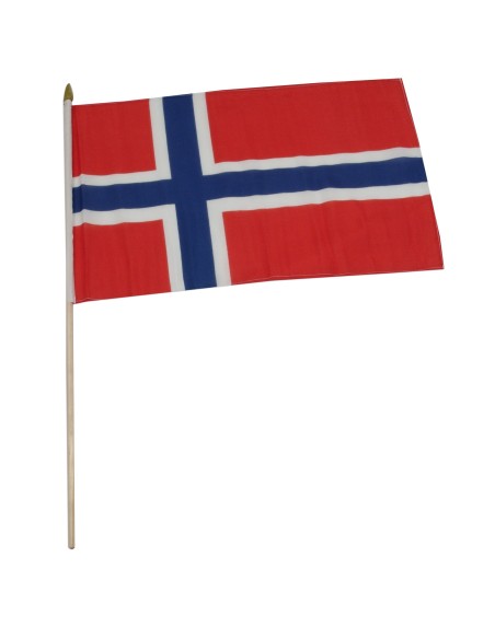 Norway 12" x 18" Mounted Flag