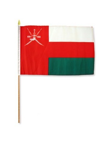 Oman Mounted Flag 12" x 18"| Buy Online Now