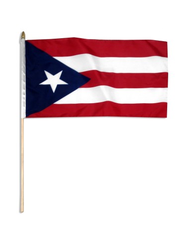 Puerto Rico Mounted Flag 12" x 18"| Buy Online Now