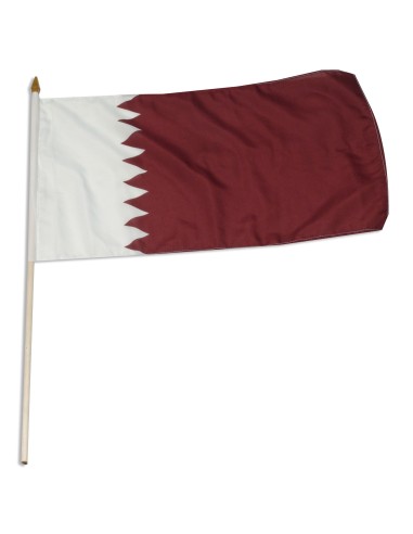 Qatar Mounted Flag 12" x 18"| Buy Online Now