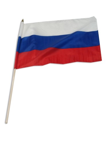 Russia 12" x 18" Mounted Flag