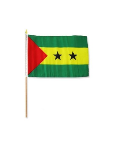 Sao Tome & Principe Mounted Flag 12" x 18"| Buy Online Now