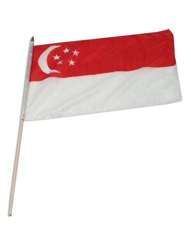 Singapore Mounted Flag 12" x 18"| Buy Online Now