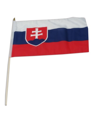 Slovakia 12" x 18" Mounted Flag