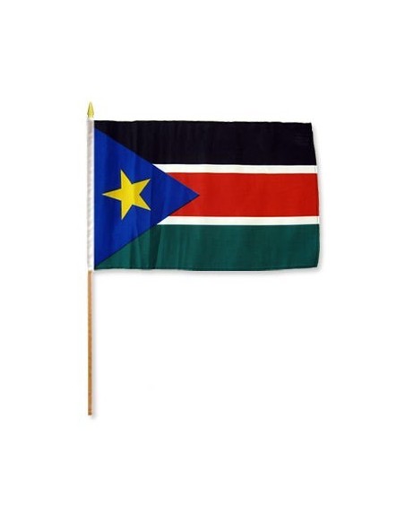 South Sudan 12" x 18" Mounted Flag