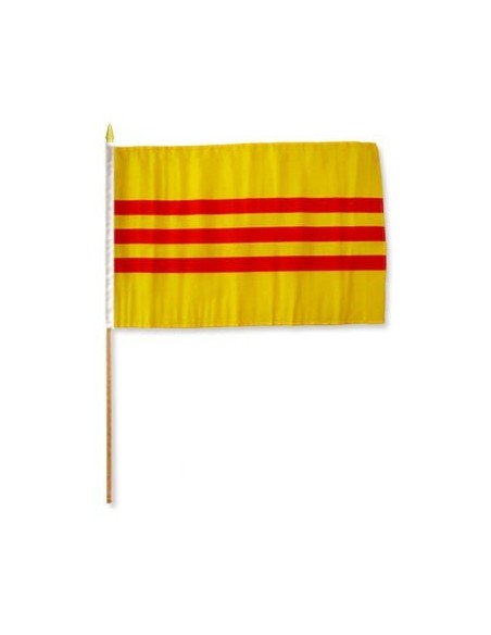 South Vietnam 12" x 18" Mounted Flag