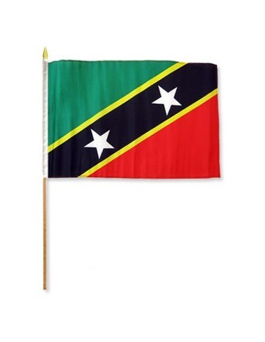 St. Kitts-Nevis 12" x 18" Mounted Flag