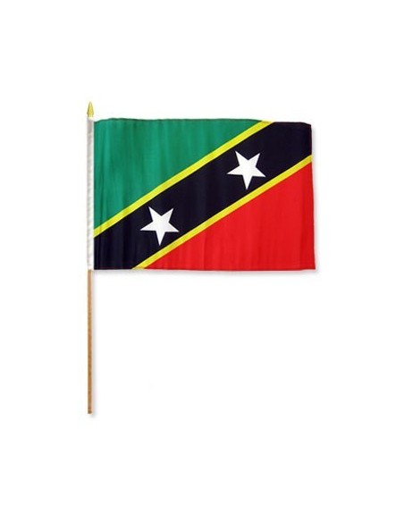 St. Kitts-Nevis 12" x 18" Mounted Flag