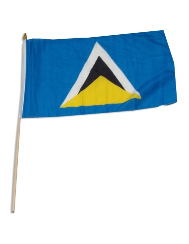 St. Lucia Mounted Flag 12" x 18"| Buy Online Now