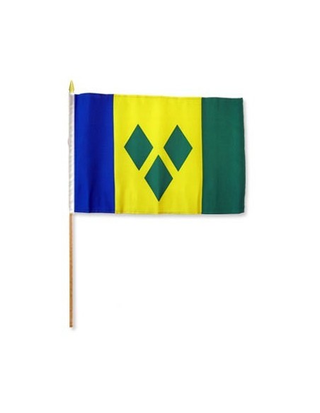 St. Vincent & Grenadines 12" x 18" Mounted Flag