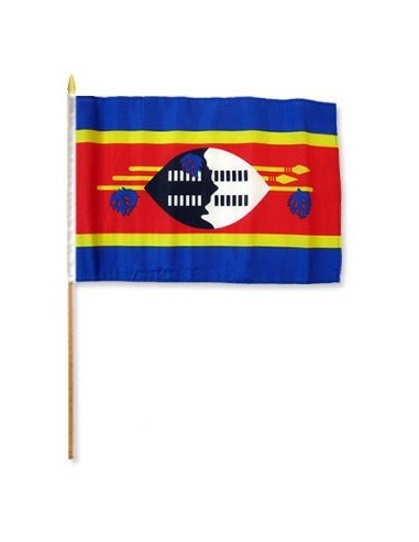 Swaziland Mounted Flag 12" x 18"| Buy Online Now