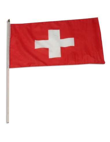 Switzerland 12" x 18" Mounted Flag