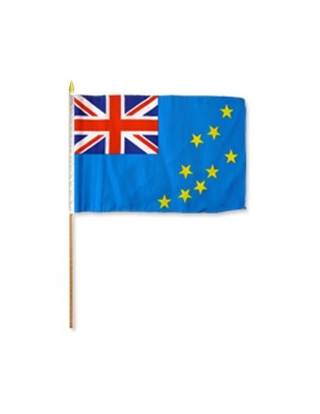 Tuvalu 12" x 18" Mounted Flag