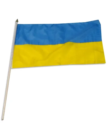 Ukraine Mounted Flag 12" x 18"| Buy Online Now